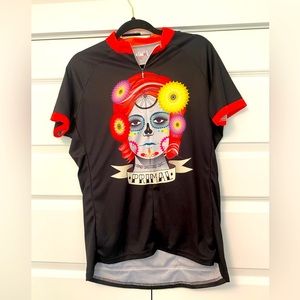 Primal Women's Black and Red Cycling Jersey